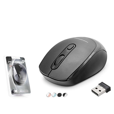 Hadron HDX3406-S 1600dpi 2.4Ghz USB Kablosuz Mouse - Siyah