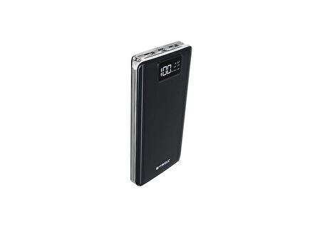 Syrox PB107 20.000mAh Dijital Göstergeli Çift Çıkışlı Powerbank - Siyah