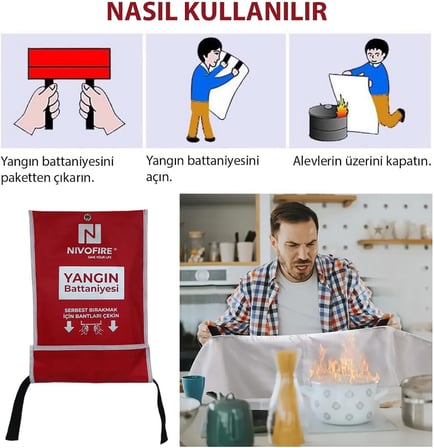 Yangın Battaniyesi 100x100cm