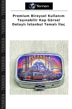 Premium Bireysel Kullanım Taşınabilir Kap Görsel Detaylı İstanbul Temalı