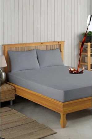 Pamukkale Gri Alez Mikro Fitted Su Sıvı Geçirmez Yatak Koruyucu Alez (10 Farklı Ebat)