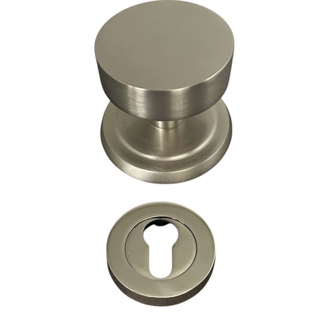 Round Saten Kapı Tokmağı Kapı Babası Alt Rozeti Set