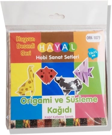 Origami Ve Süsleme Kağıdı Hayvan Desenli Seri 8680422509890