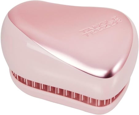 Tangle Teezer Compact Styler Pink Matte Chrome Saç Fırçası - Seyahat ve Çanta Boy Tarak