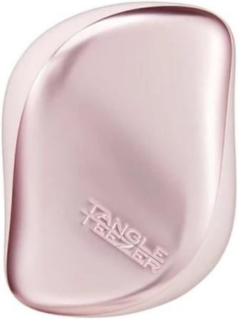 Tangle Teezer Compact Styler Pink Matte Chrome Saç Fırçası - Seyahat ve Çanta Boy Tarak