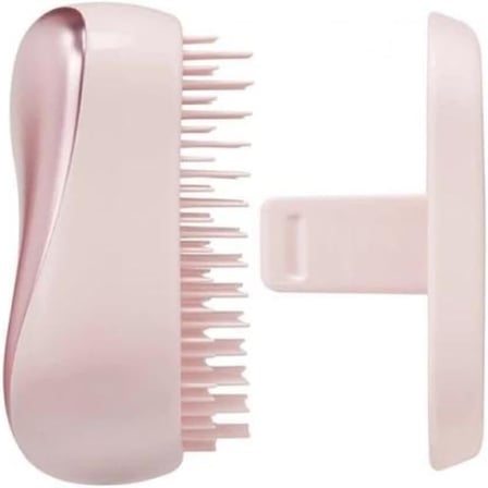 Tangle Teezer Compact Styler Pink Matte Chrome Saç Fırçası - Seyahat ve Çanta Boy Tarak