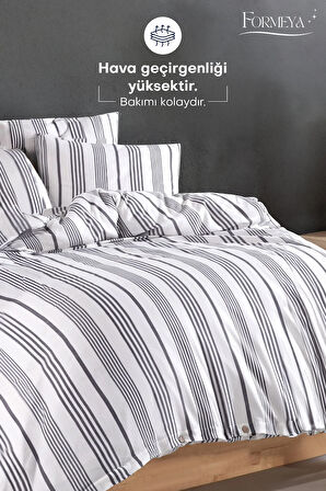 Modern Ultra Comfort Lastikli Çarşaflı Pamuklu Tek Kişilik Nevresim Takımı ( 1 Adet Yastık Kılıflı)