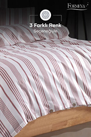 Modern Ultra Comfort Lastikli Çarşaflı Pamuklu Çift Kişilik Nevresim Takımı ( 2 Adet Yastık Kılıflı)