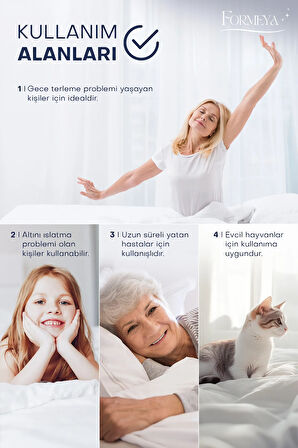 %100 Pamuk Kapitone Fitted Su Sıvı Geçirmez Bebek Alezi-Çocuk Alezi, Park Yatak Beşik Yatak Alezi