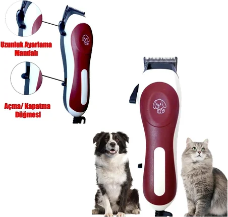 Elektirikli kedi köpek pet ev hayvanı traş makinesi