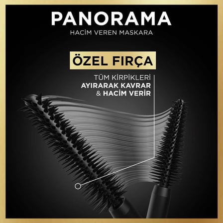L'Oreal Paris Panorama Hacim Veren Maskara - Siyah