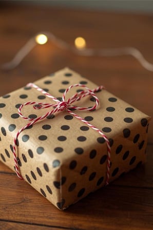 Bimotif 20Li Büyük Paket Kağıdı Seti (70X100 Cm), Kraft Puantiye Ve Yaprak Desenli Ambalaj Kağıdı Seti