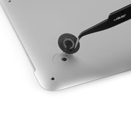 MacBook Pro A1425 A1502 A1398 uyumlu alt kapak rubber feet 4 adet kauçuk ayak seti kaydırmaz yüzey kolay montaj titreşim önleyici uzun ömürlü yedek parçaSiyah