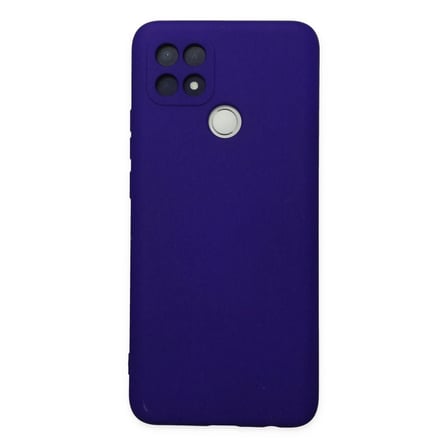 Oppo A15 Kılıf Nano içi Kadife Silikon - Mor