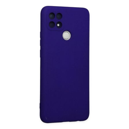 Oppo A15 Kılıf Nano içi Kadife Silikon - Mor
