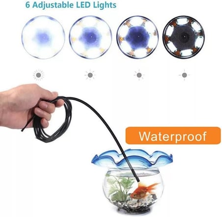 Endoskop Yılan Kamera 0.3 Megapiksel 7mm Su Geçirmez Ledli 10 Metre