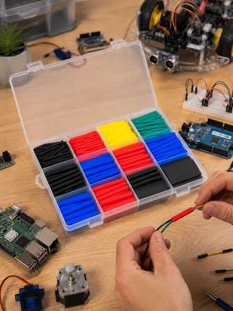 560 Makaron Seti Elektrik Ve Elektronik Kablo İzolasyon Tamir Seti
