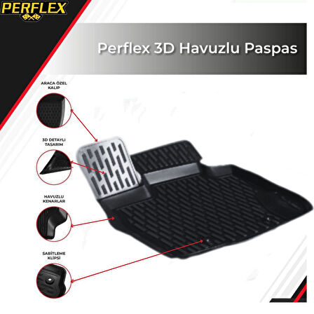 3D PASPAS SİYAH DACIA DUSTER 2010+ 