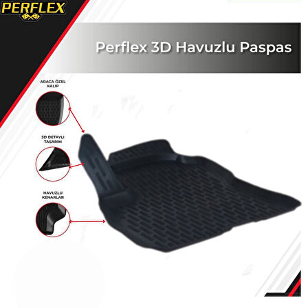 3D PASPAS SİYAH FIAT DOBLO2  2010-2015