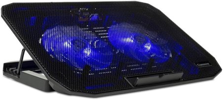 M40 Gaming Laptop Soğutucu Notebook Standı, Mavi Led,14-15.6-17 inch uyumlu, 2 Fan, 2 Usb