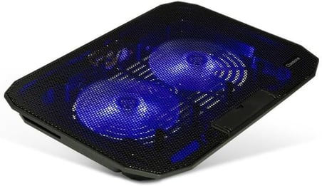 M40 Gaming Laptop Soğutucu Notebook Standı, Mavi Led,14-15.6-17 inch uyumlu, 2 Fan, 2 Usb