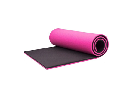 Pozitif Yoga Mat Çift Yön Kullanım-Pembe/gri