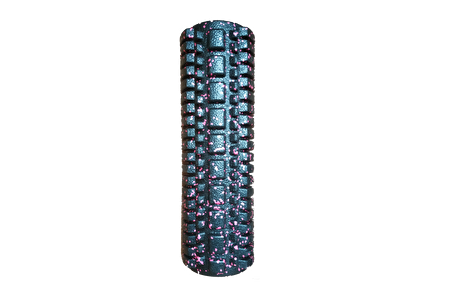  Actifoam Orta Sert Tırtıklı Masaj Rulosu Foam Roller 45 cm-SİYAH