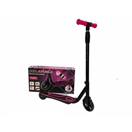 Cool Wheels 5+ ışıklı scooter Pembe