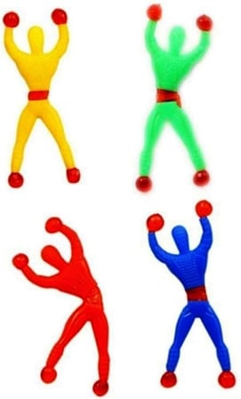 Cama Yapışan ve Duvara Yapışan 4'lü Ninja'lar 9cm.