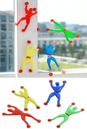 Cama Yapışan ve Duvara Yapışan 4'lü Ninja'lar 9cm.