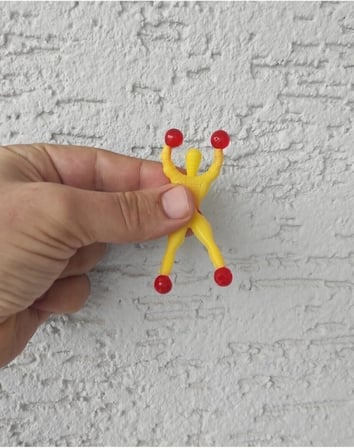 Cama Yapışan ve Duvara Yapışan 4'lü Ninja'lar 9cm.