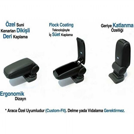 PEUGEOT 301 2012- SONRASI SİYAH KOL DAYAMA