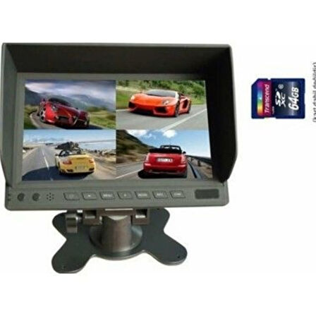 AUDİOMAX MX2037R SERVİS ARAÇLARI İÇİN 4 KAMERALI KAYIT SİSTEMİ