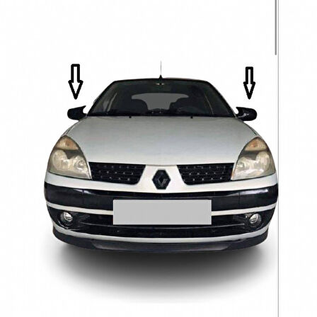 RENAULT CLİO 2 YARASA AYNA KAPAĞI FİBER SİYAH BOYALI