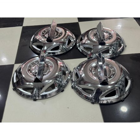 TRANSİT TEK TEKER -JUMBO-SPRİNTER-GRAFTER 16'' İNÇ PASLANMAZ KROM JANT KAPAĞI 4 ADET (MUSTANG .F.)