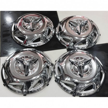 MASTER-DUCATO-DALLİ-JUMPER 16'' İNÇ PASLANMAZ KROM JANT KAPAĞI 4 ADET 4 KOLLU M.F.
