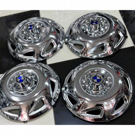 TRANSİT TEK TEKER -JUMBO-SPRİNTER-GRAFTER 16'' İNÇ PASLANMAZ KROM JANT KAPAĞI 4 ADET 4 KOLLU M.F.