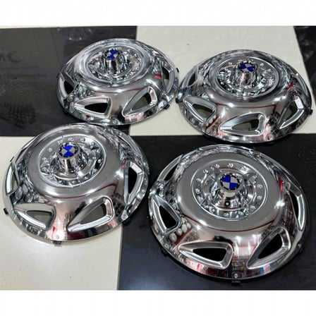 TRANSİT TEK TEKER -JUMBO-SPRİNTER-GRAFTER 16'' İNÇ PASLANMAZ KROM JANT KAPAĞI 4 ADET 4 KOLLU M.F.