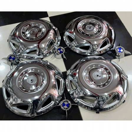 MASTER-DUCATO-DALLİ-JUMPER 16'' İNÇ PASLANMAZ KROM JANT KAPAĞI 4 ADET 4 KOLLU M.F.