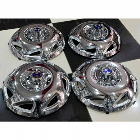 MASTER-DUCATO-DALLİ-JUMPER 16'' İNÇ PASLANMAZ KROM JANT KAPAĞI 4 ADET 4 KOLLU M.F.