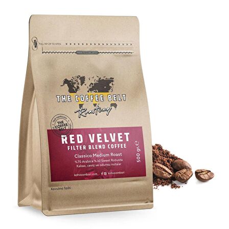 Red Velvet Filtre Blend 500 Gr Filtre Kahve