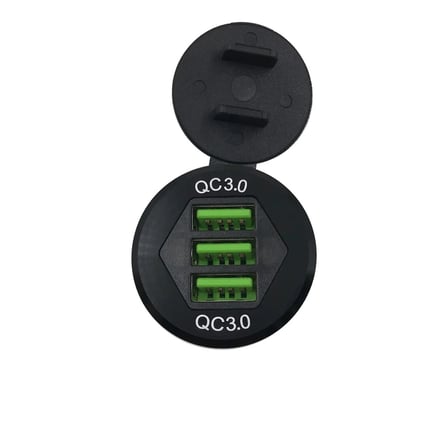 Hızlı şarj 3.0 araba şarjı, 12V/24V 35W QC3.0/2.0 USB şarj soketi, 3 USB şarj soketi güç çıkışı ile hızlı şarj