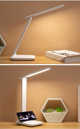 Çalışma masası lambası, LED masa lambası, kısılabilir masa lambası, dokunmatik şalter, 3 renk ve 10 parlaklık seviyesi, göz dostu masa lambası, gece lambası, ofis, okuma, ders çalışma için