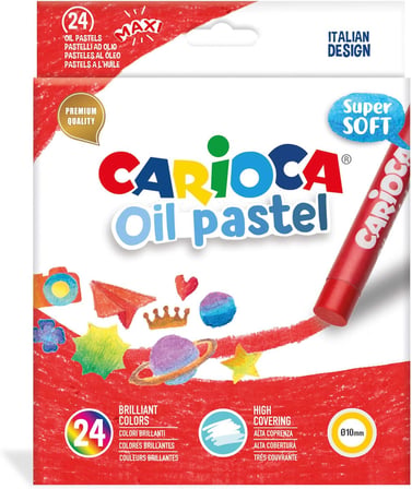 Carioca Yağli Pastel Boya Kalemi 24'Lü