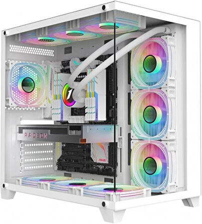 DFS GAMİNG REVENGE W SHACO RYZEN 5 5600X-B450M ANAKART-RTX 4060-16GB DDR4 RAM-500GB SSD-OYUNCU