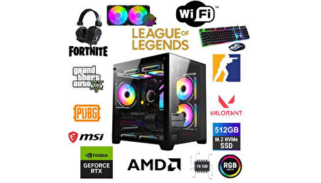 DFS Gaming ECO 66X RYZEN 5 5600X-B550M-RTX 5060 8GB-16GB RAM-512GB M.2-SIVI SOĞUTMALI-OYUNCU BİLGİSAYARI