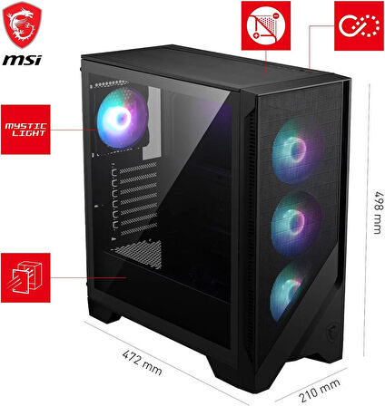 DFS GAMING LAPU RYZEN 7 9700X-B650M-RTX 5070 12GB-32GB DDR5 RAM-1TB M.2 SSD-OYUNCU BİLGİSAYARI