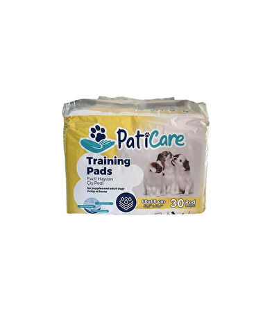 PatiCare Trainingpads Yavru Köpek Tuvalet Eğitim Pedi 60x60cm 30lu Çiş Pedi 2 adet