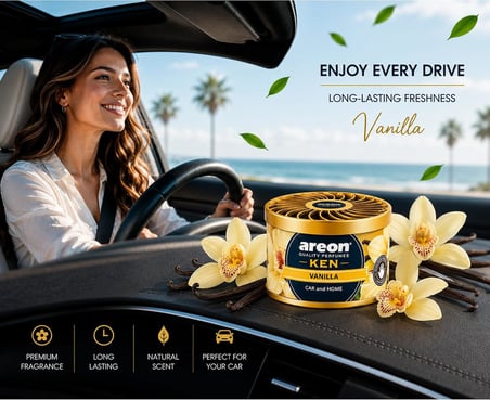 Areon Ken Blister Vanilla Araç Bardaklık Kokusu