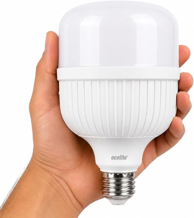 Ecolite Jumbo LED Ampul 28W (172W Eşdeğer) - E27 Duy, 3000K Sarı Işık, 2900 Lümen, Enerji Tasarruflu LED Lamba, 149x100mm, AC 220V, Dimmer Uyumlu Değil